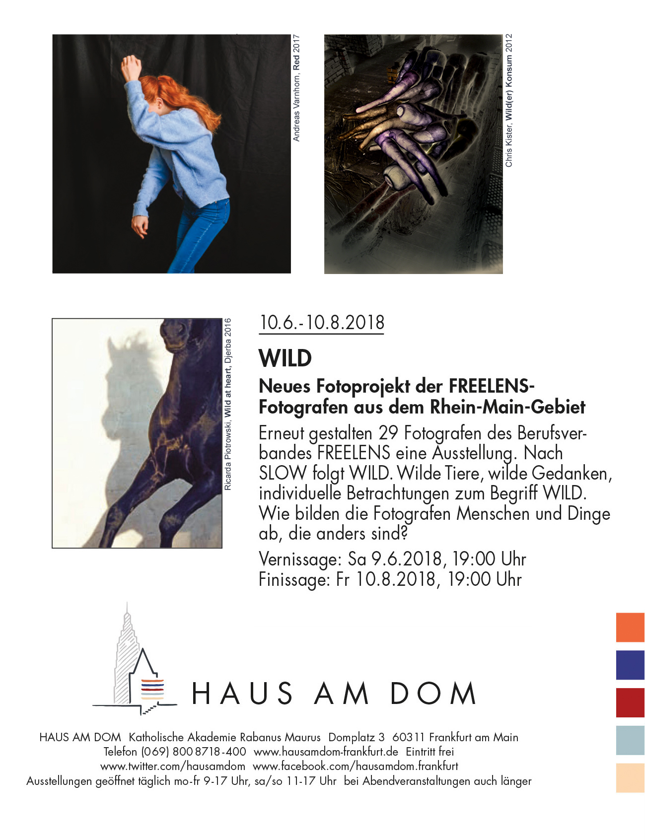Chris Kister, Ausstellungsbeteiligung FREELENS Ausstellung "WILD" 2018, Frankfurt