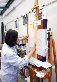 Malerin Nina Pops Strothhotte